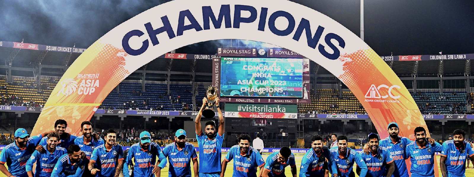 India thrash Sri Lanka to lift Asia Cup